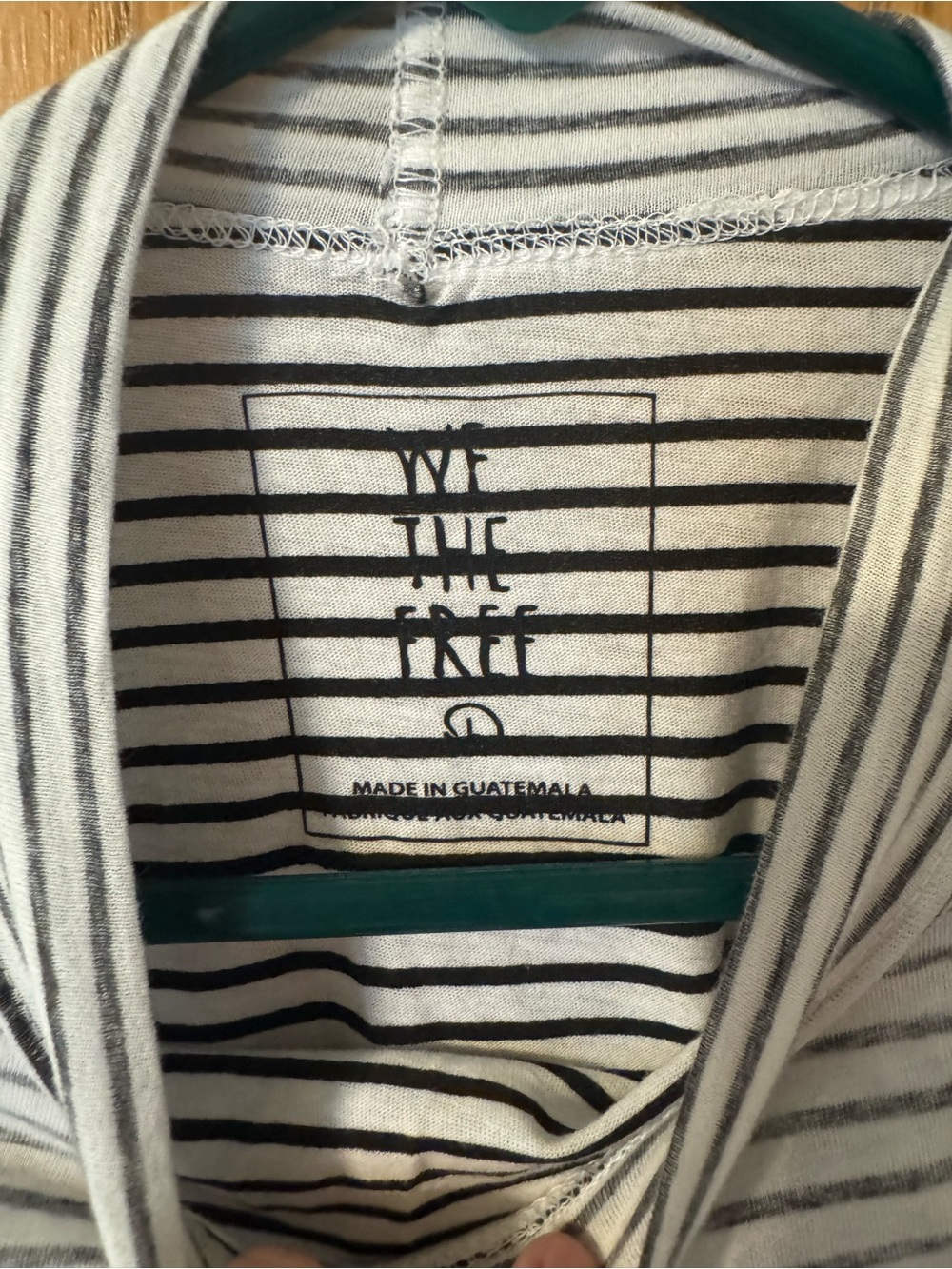 We The Free/Free People the "Be Free" Mock Neck Oversized Striped Top - Picture 3 of 4